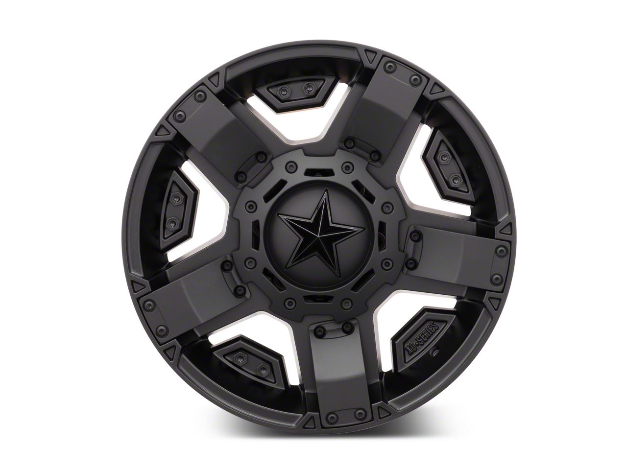 XD Bronco Rockstar II Satin Black 6-Lug Wheel; 17x8; 10mm