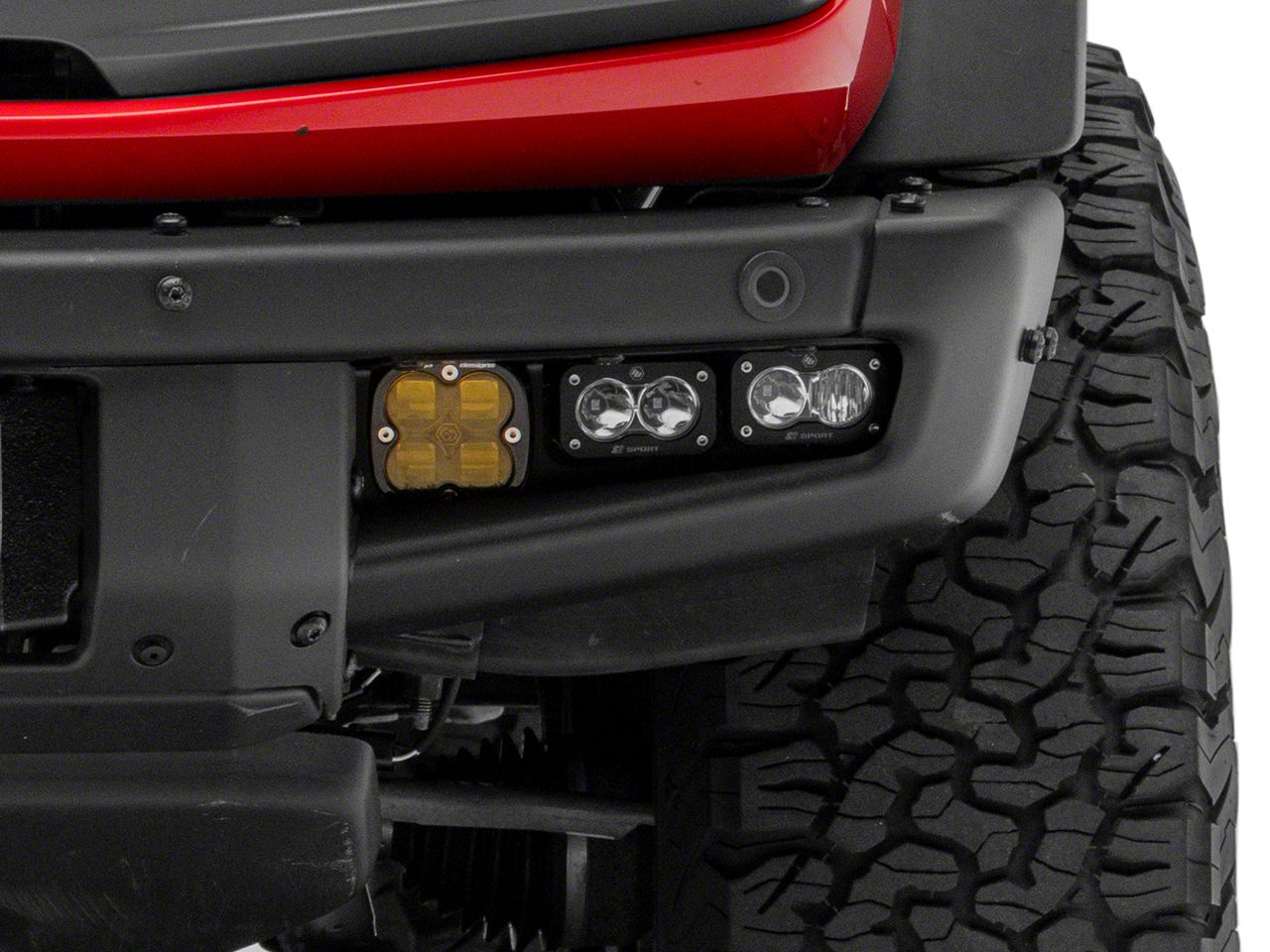 Kit Feux Anti-brouillard Baja Designs Squadron SAE Amber Pour Ford Ranger 19+ Et Bronco 21+