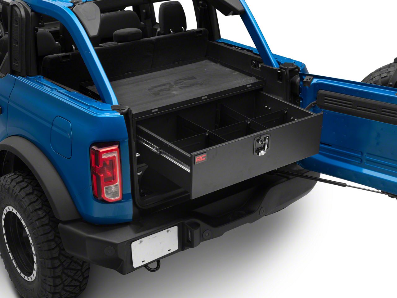 Rough Country Bronco Metal Storage Box with Slide Out Lockable