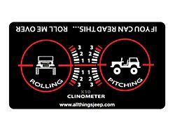 SEC10 If You Can Read This Roll Me Over Clinometer Decal