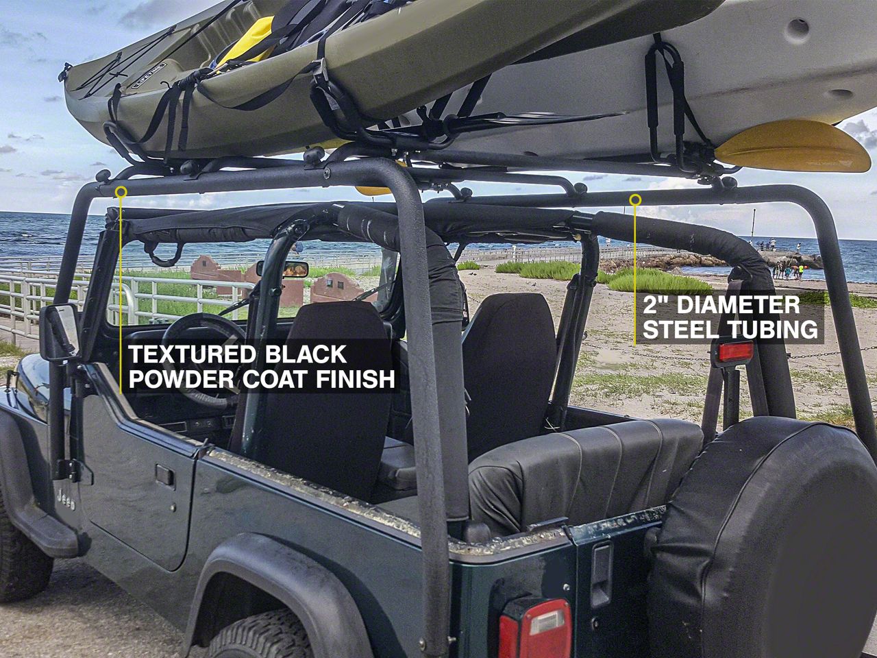 Wrangler Soft Top Jeep Wrangler Canoe Rack Canoe Jeep Tj Kayak