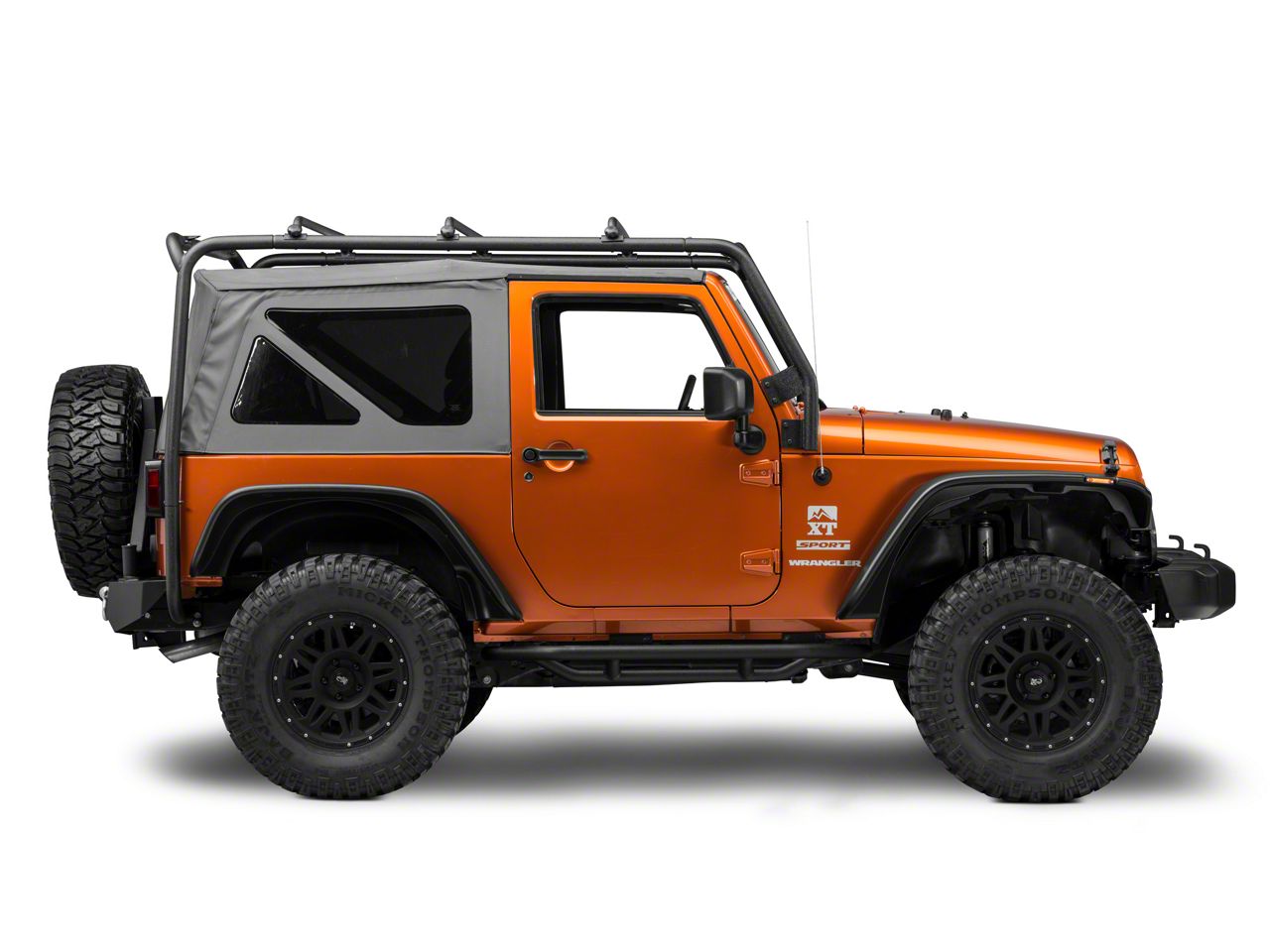 Barricade Jeep Wrangler Roof Rack; Textured Black J100174 (07-18