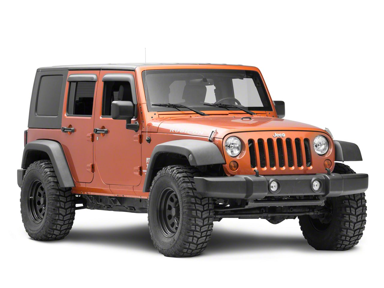 Rugged Ridge 11348.02 Bug Deflector in Matte Black for 07-18 Jeep Wrangler JK
