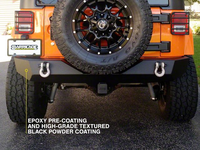 Barricade Jeep Wrangler Trail Force HD Rear Bumper J100291 Barricade Jeep Wrangler Trail Force HD Rear Bumper J100291