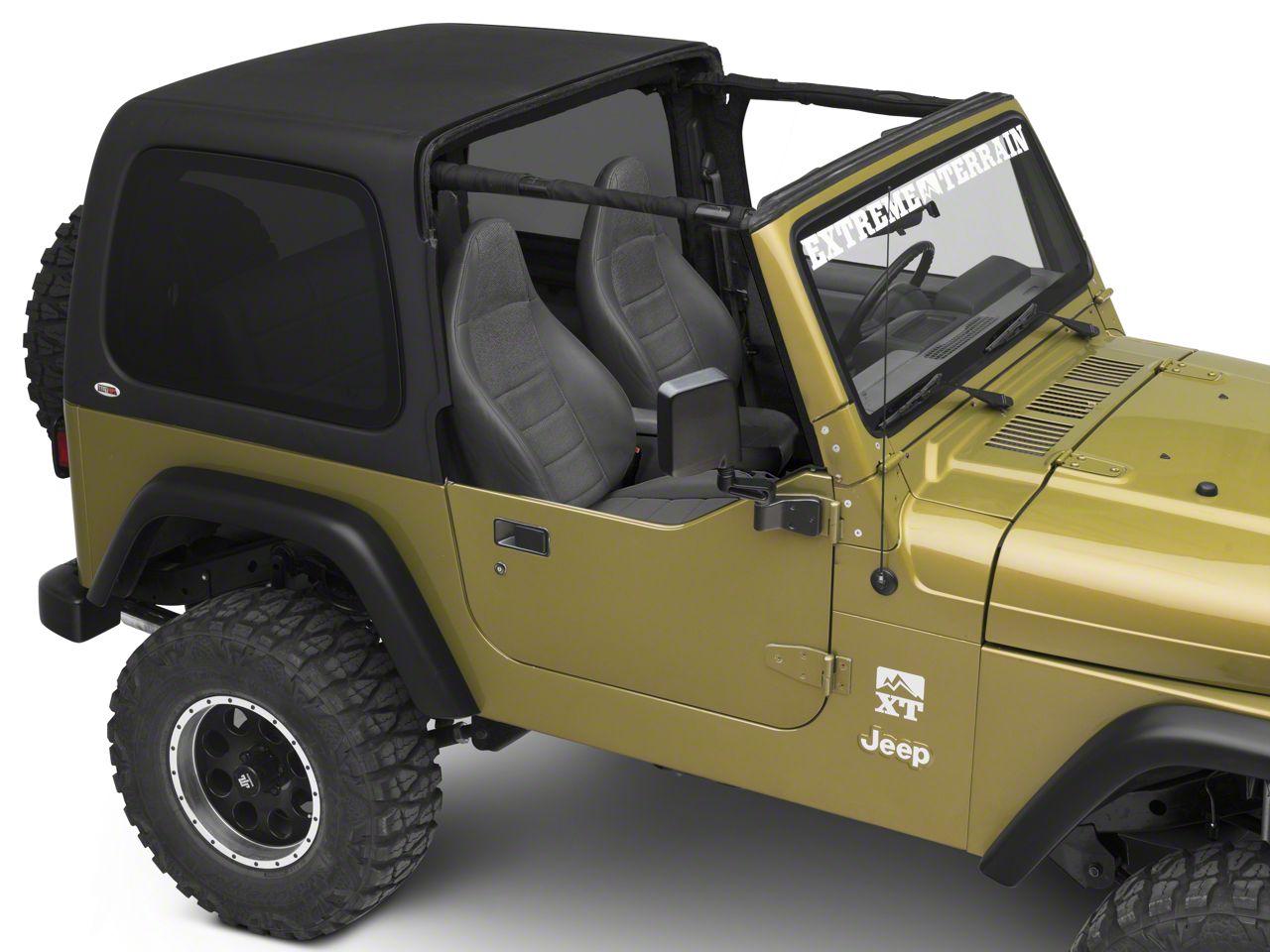 Jeep Wrangler Two-Piece Hard Top for Half Doors (97-06 Jeep