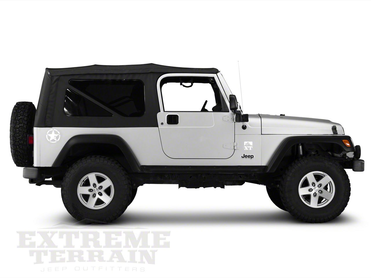 SEC10 Jeep Wrangler Small On The Move Stars; White; Pair J100412