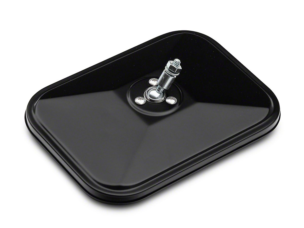 Rugged Ridge Jeep Wrangler Quick Release Rectangular Mirror; Black 