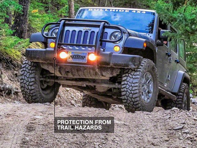 RedRock Jeep Wrangler Grille Guard; Gloss Black J100580 (07 RedRock Jeep Wrangler Grille Guard; Gloss Black J100580 (07