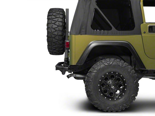 RedRock Jeep Wrangler Tubular Rock Crawler Rear Bumper with RedRock Jeep Wrangler Tubular Rock Crawler Rear Bumper with