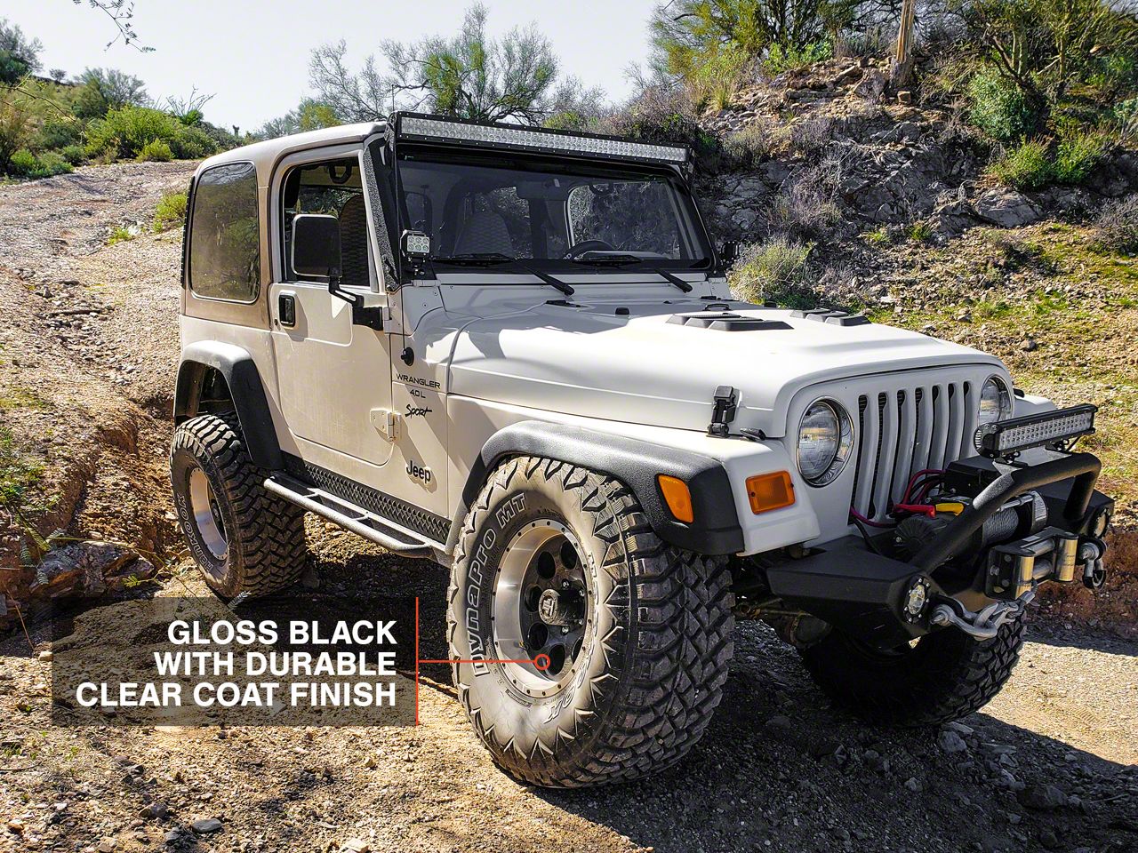 Mammoth Jeep Wrangler 8 Simulated Beadlock Style Black Wheel