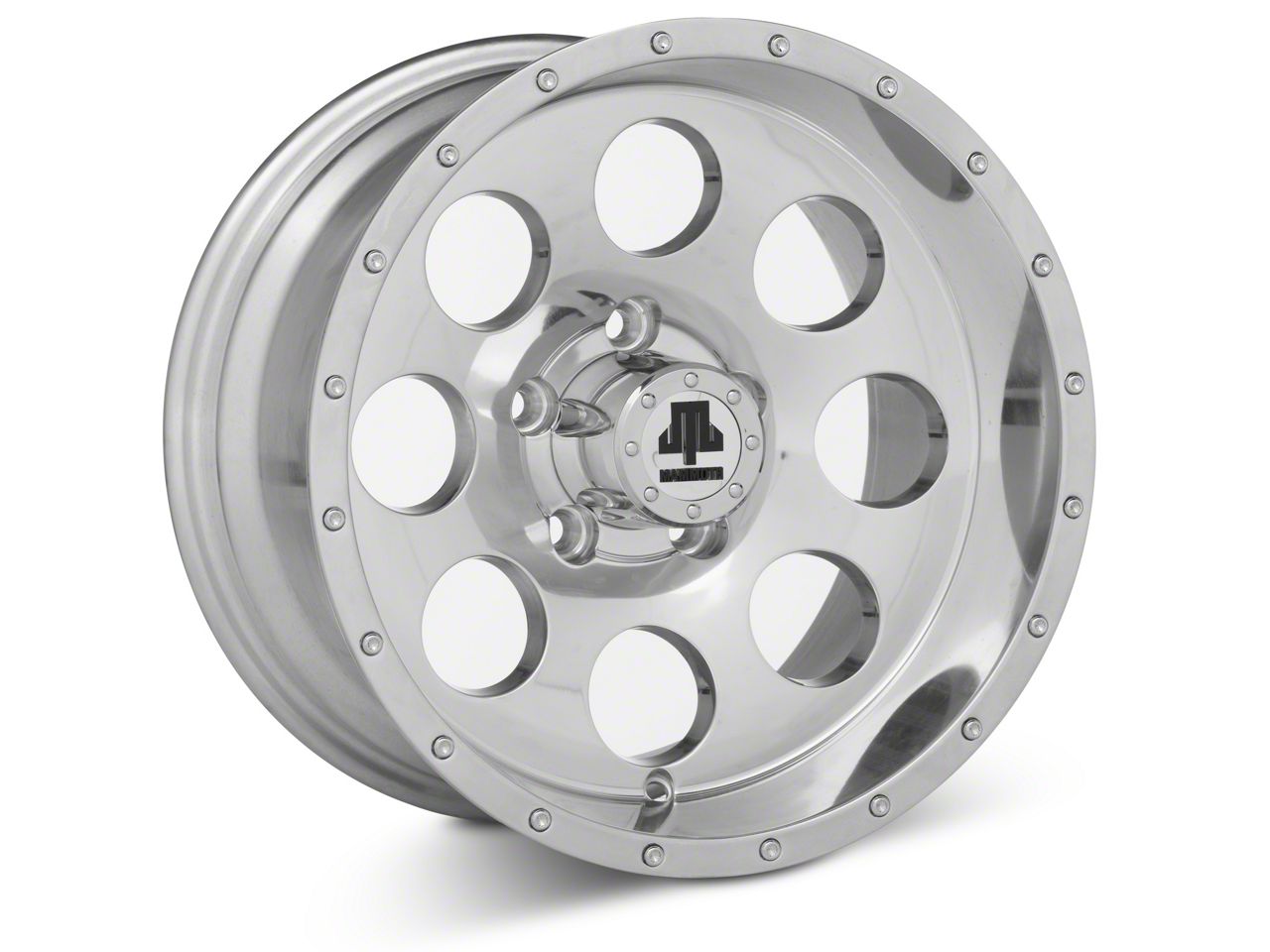 Mammoth Jeep Wrangler 8 Simulated Beadlock Style Polished