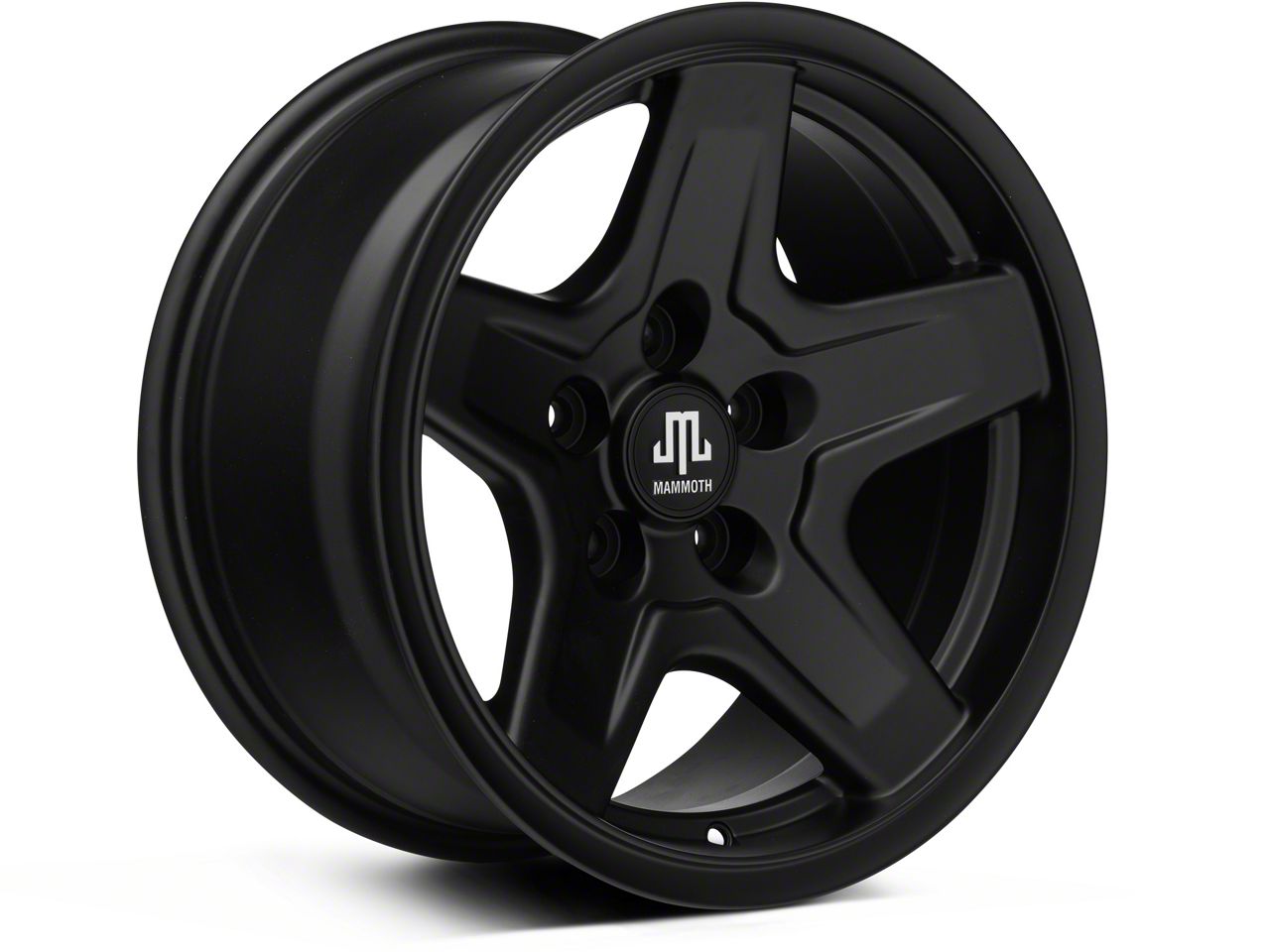 Mammoth Jeep Wrangler Boulder Black Wheel; 16x8; 0mm Offset