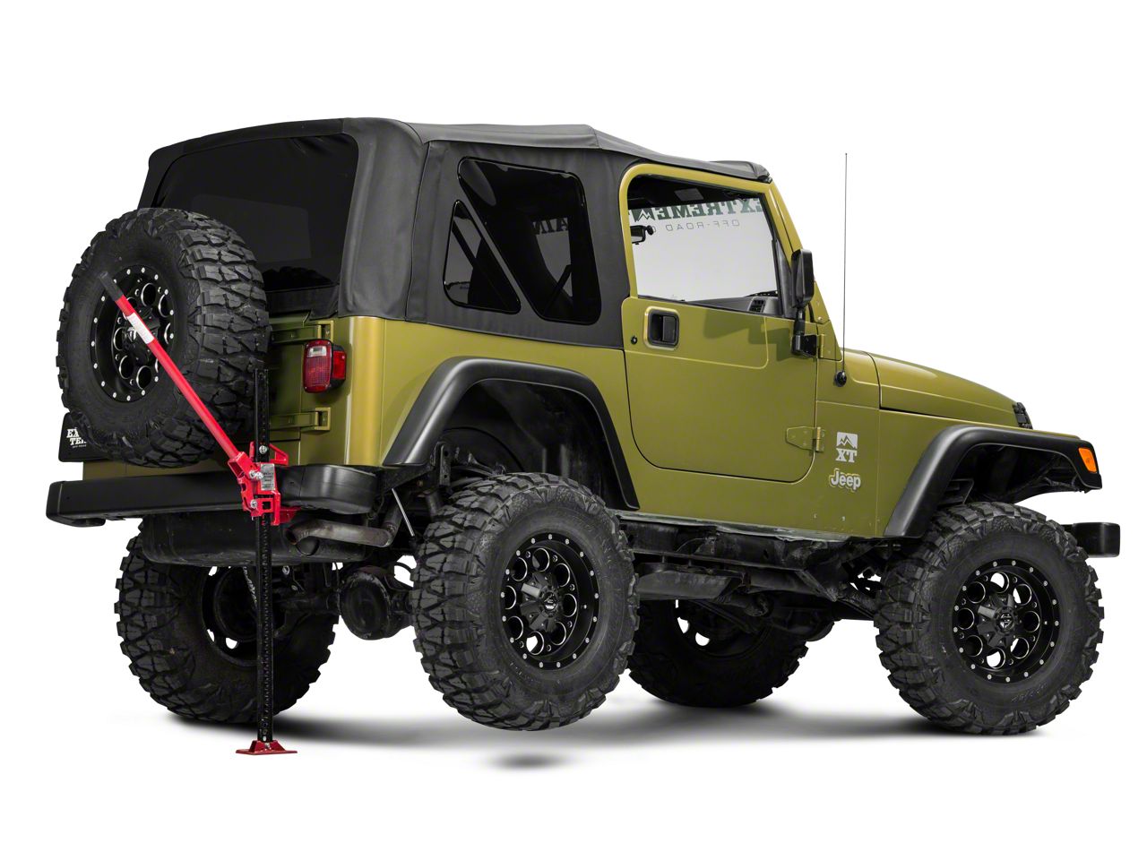 RedRock Jeep Wrangler 48-Inch Extreme Recovery Jack; Red J100783