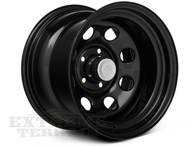 Mammoth Jeep Wrangler 8 Black Steel Wheel; 15x10; -45mm Mammoth Jeep Wrangler 8 Black Steel Wheel; 15x10; -45mm
