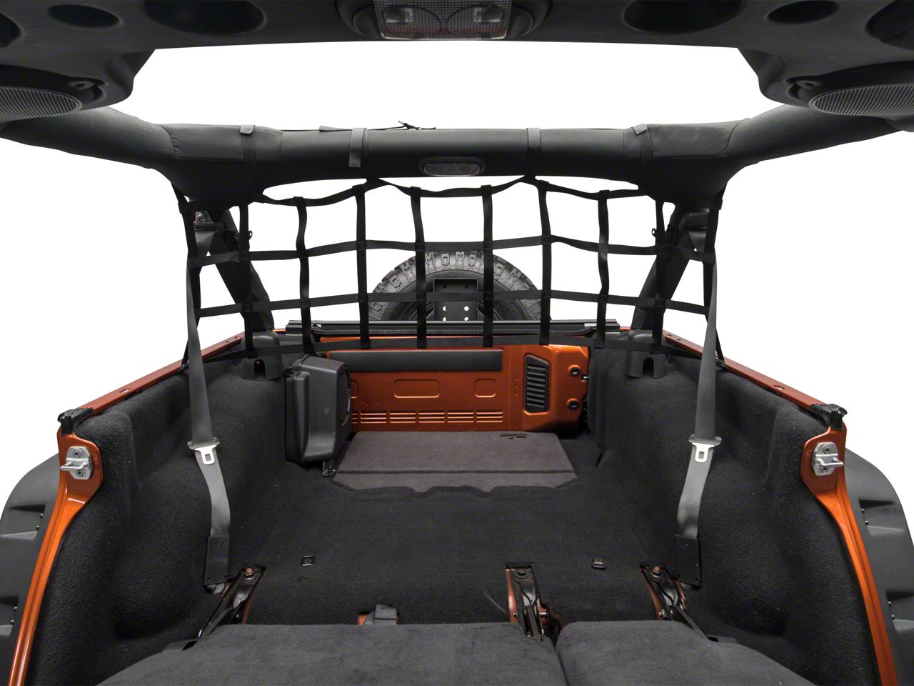 RedRock Jeep Wrangler Rear Pet Barrier Net; Black J101198 (07-18
