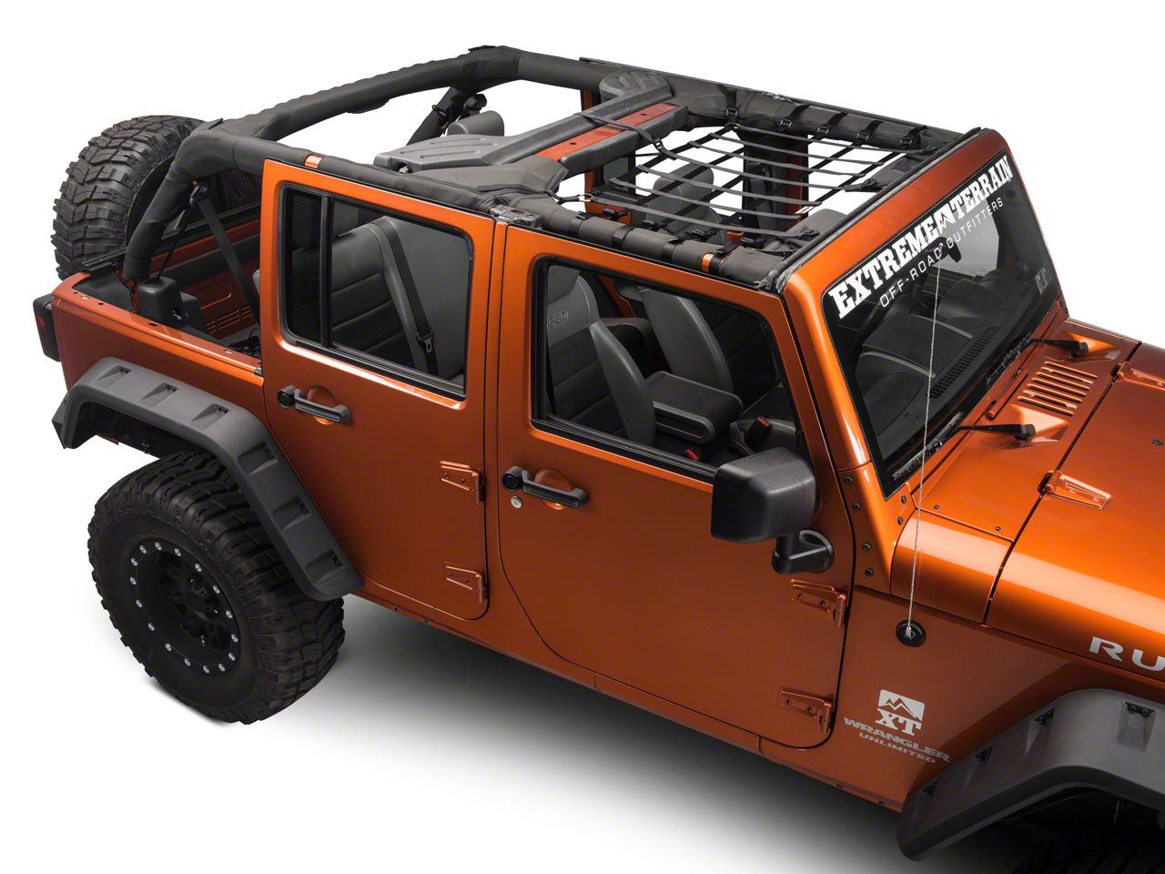 RedRock Jeep Wrangler Front Overhead Net J101199 (07-18 Jeep