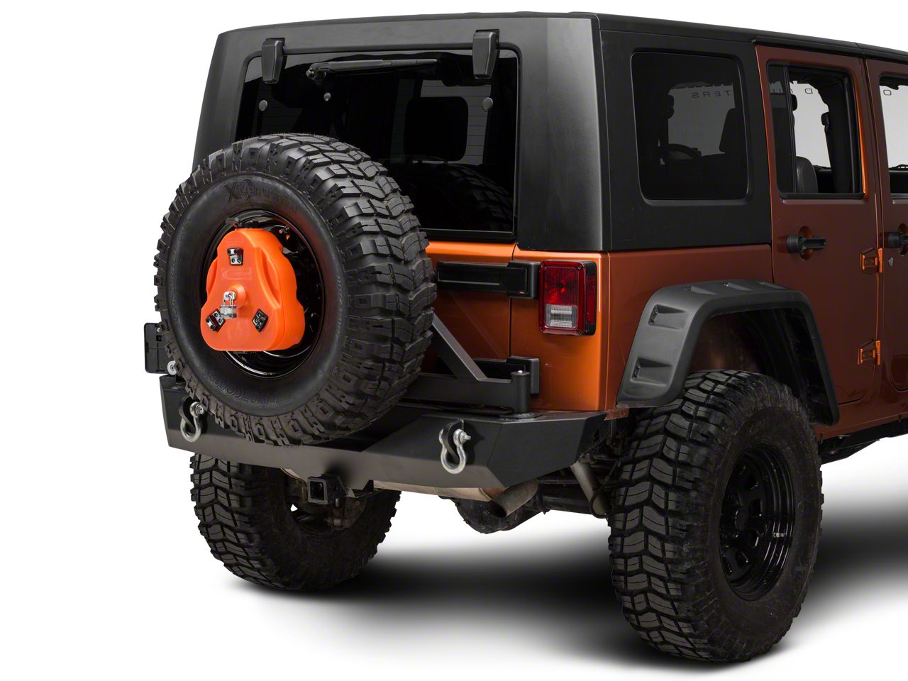 Daystar Jeep Wrangler Cam Can Trail Box w/ Spare Tire Mount