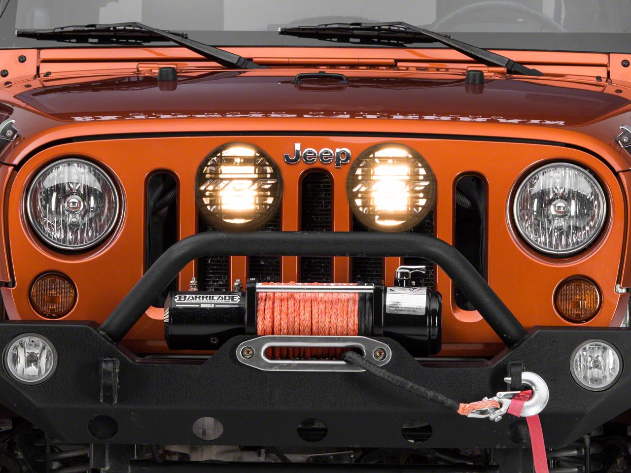 ARB Jeep Wrangler 6.50-Inch IPF 968 Series Round Halogen Lights