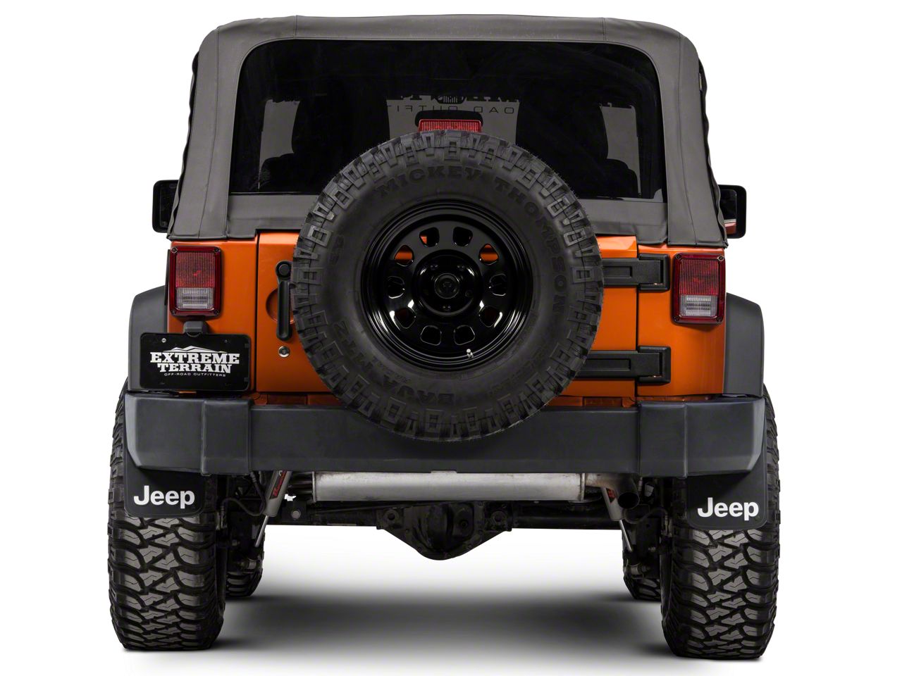 Jeep Wrangler Easy Fit Mud Guards with Jeep Logo; 9-Inch x 15-Inch