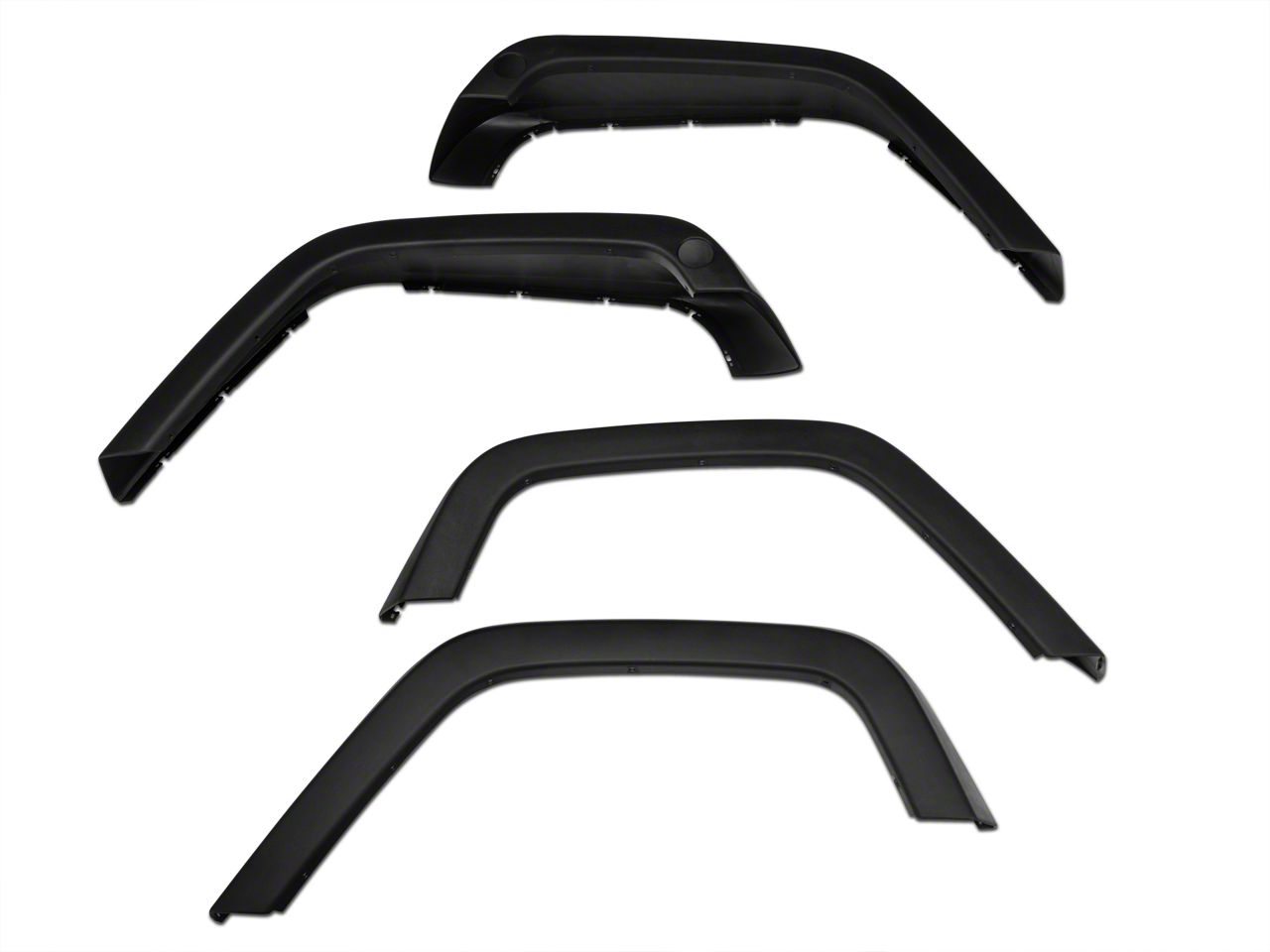 thumbnail image 2 of Xtreme Trux Smooth Black Fender Flares Full Set For 07-18 Jeep Wrangler JK/JKU 2 of 6