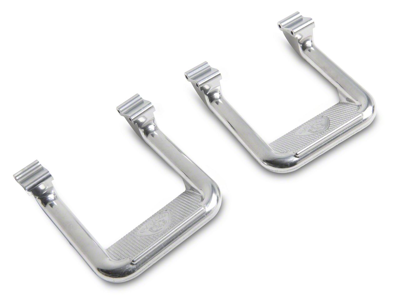 Jeep Wrangler Hoop II Side Steps; Polished; Pair (07-18 Jeep
