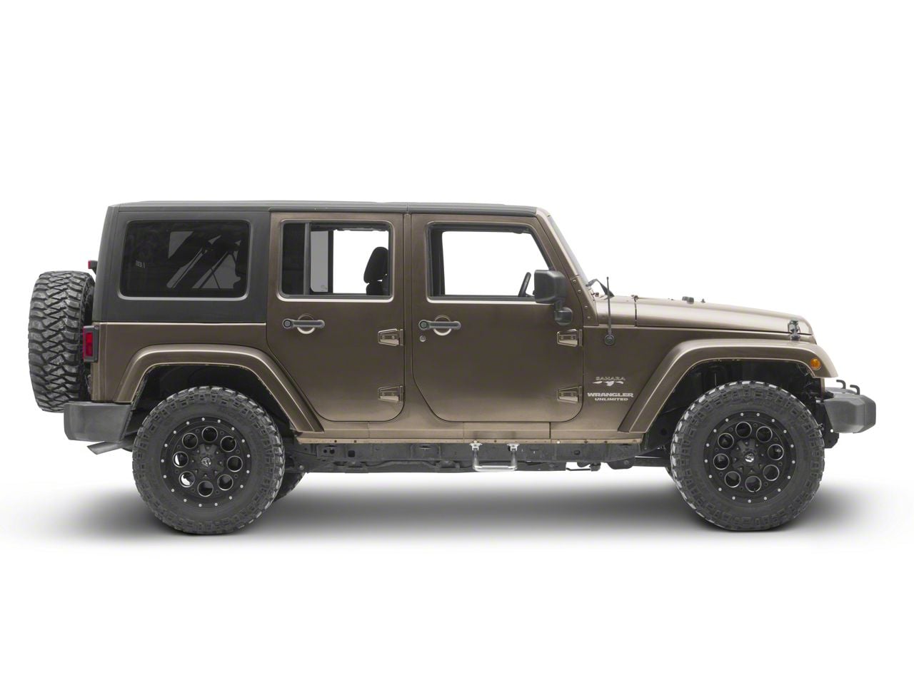 Jeep Wrangler Hoop II Side Steps; Polished; Pair (07-18 Jeep