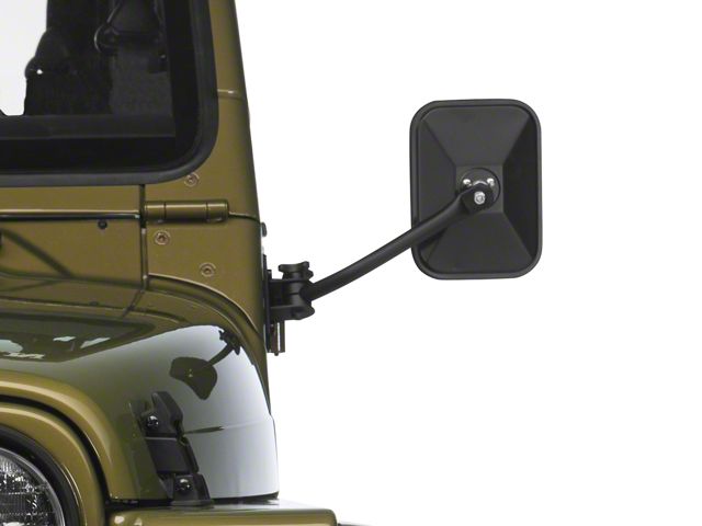 Barricade Jeep Wrangler Quick Release Rectangular Mirrors Barricade Jeep Wrangler Quick Release Rectangular Mirrors