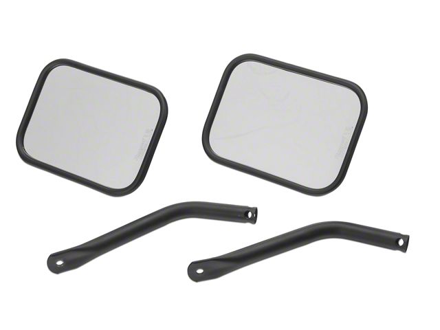 Barricade Jeep Wrangler Quick Release Rectangular Mirrors Barricade Jeep Wrangler Quick Release Rectangular Mirrors