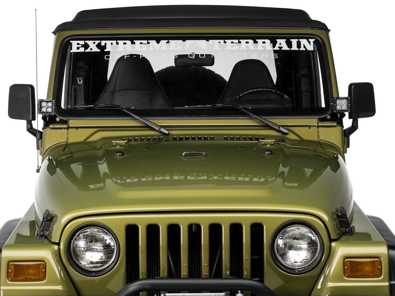 KC HiLiTES Jeep Wrangler Windshield Hinge Mounting Brackets