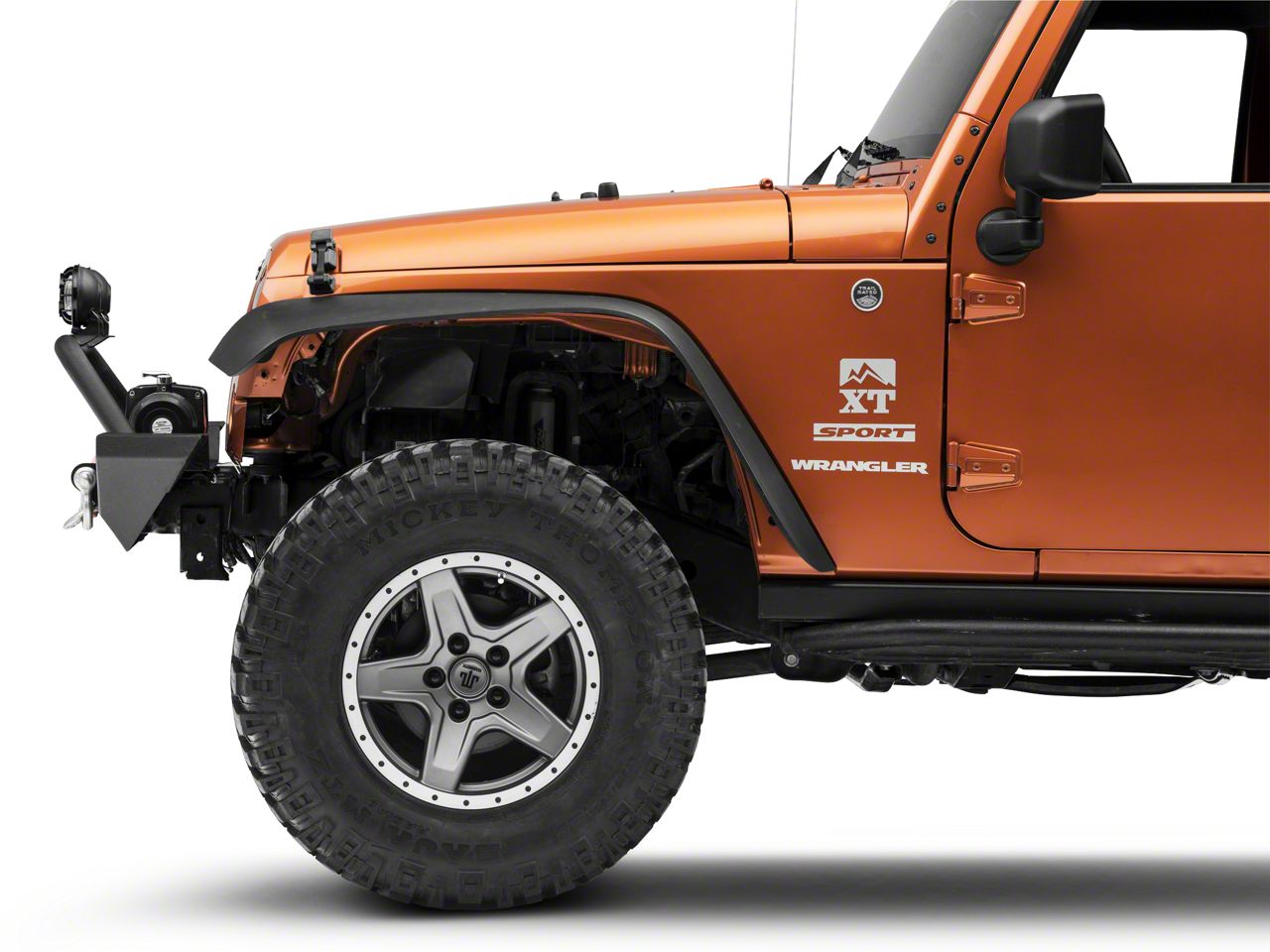 KC HiLiTES Jeep Wrangler 5-Inch Apollo Pro Halogen Lights; Fog
