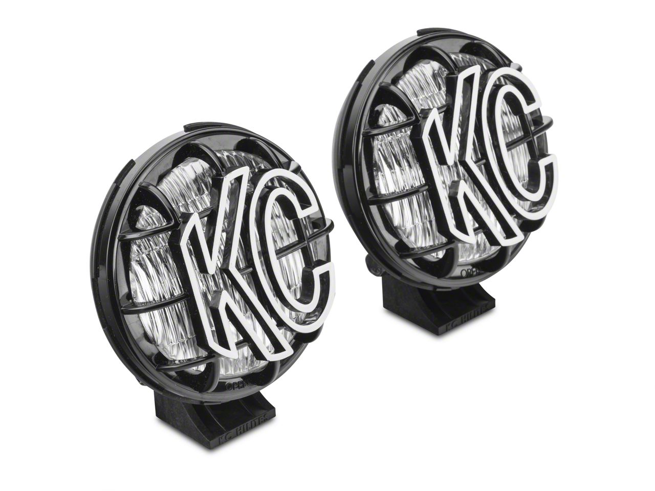 KC HiLiTES Jeep Wrangler 5-Inch Apollo Pro Halogen Lights; Fog