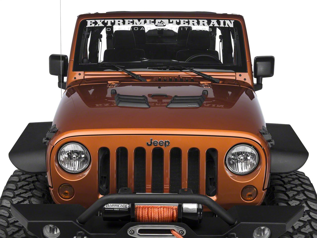 Rugged Ridge Performance Hood Vents; Black (97-18 Jeep Wrangler TJ JK)