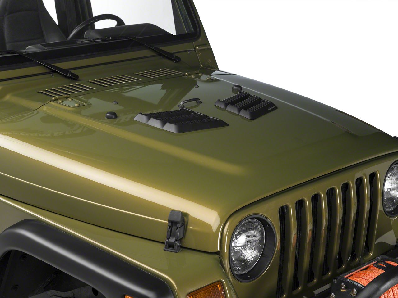 Jeep Tj Hood COWL VENT AIR SCOOP, BUSHWACKER, TJ 97-06, JK