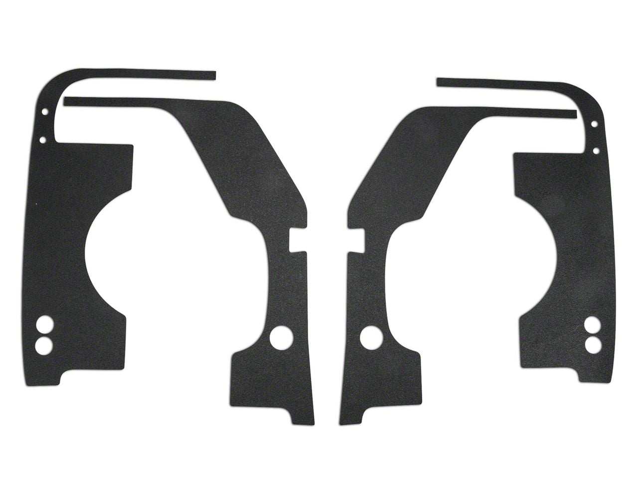 SEC10 Jeep Wrangler Interior Door Body Shield; Black J103745 (07