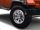 Mammoth 8 Simulated Beadlock Style Anthracite Wheel; 15x8; -19mm Offset (87-95 Jeep Wrangler YJ)