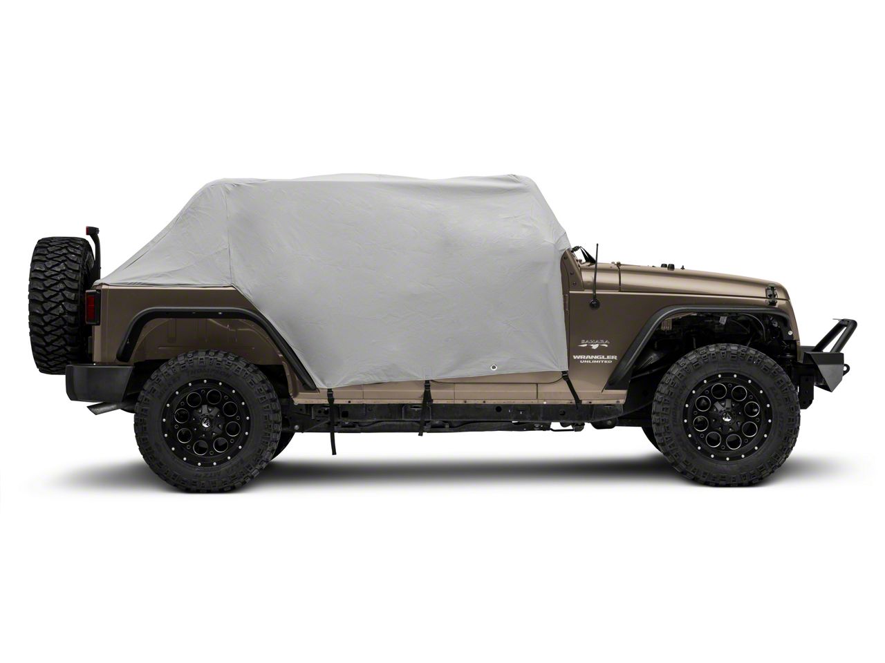 Jeep Wrangler Waterproof Cab Cover with Door Flaps; Gray (07