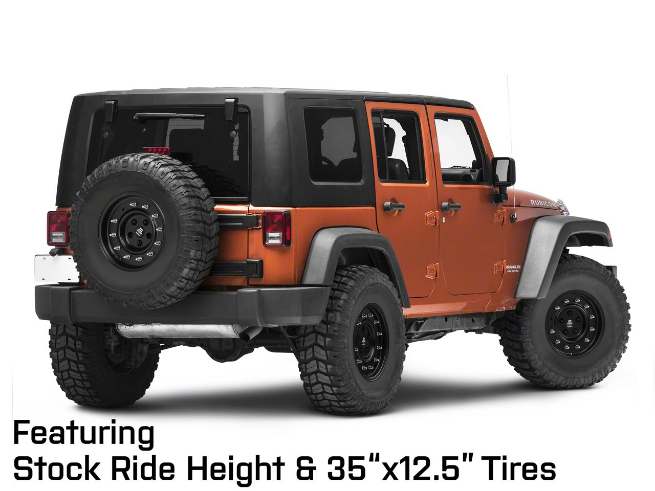 Mammoth Jeep Wrangler General Matte Black Wheel; 16x8; 0mm