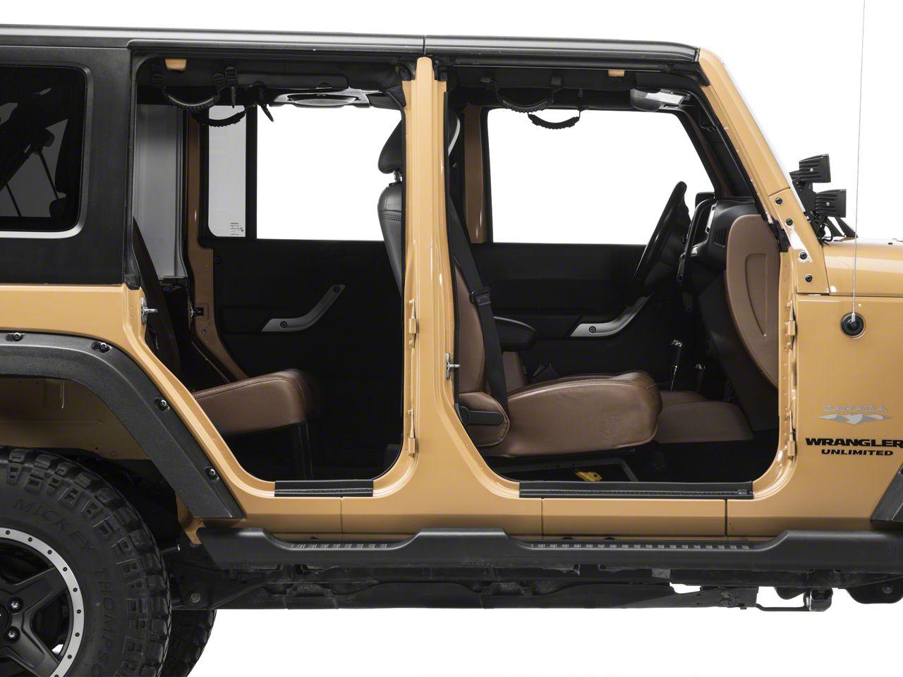 Rugged Ridge Jeep Wrangler All-Terrain Door Entry Guards 11216.21