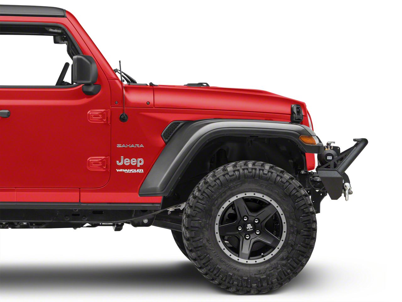 RedRock Jeep Wrangler Stubby HD Pre-Runner Winch Front