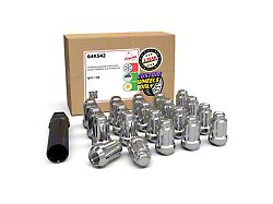 Chrome 6-Spline Lug Nut Kit; 1/2-Inch x 20; Set of 20 (07-18 Jeep Wrangler JK)