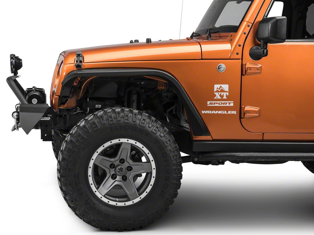 KC HiLiTES Jeep Wrangler 6-Inch Gravity Pro6 LED Lights; Driving