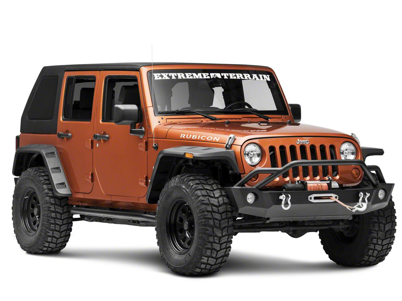 Jeep Wrangler Two-Piece Slant Hard Top; Black (07-18 Jeep Wrangler