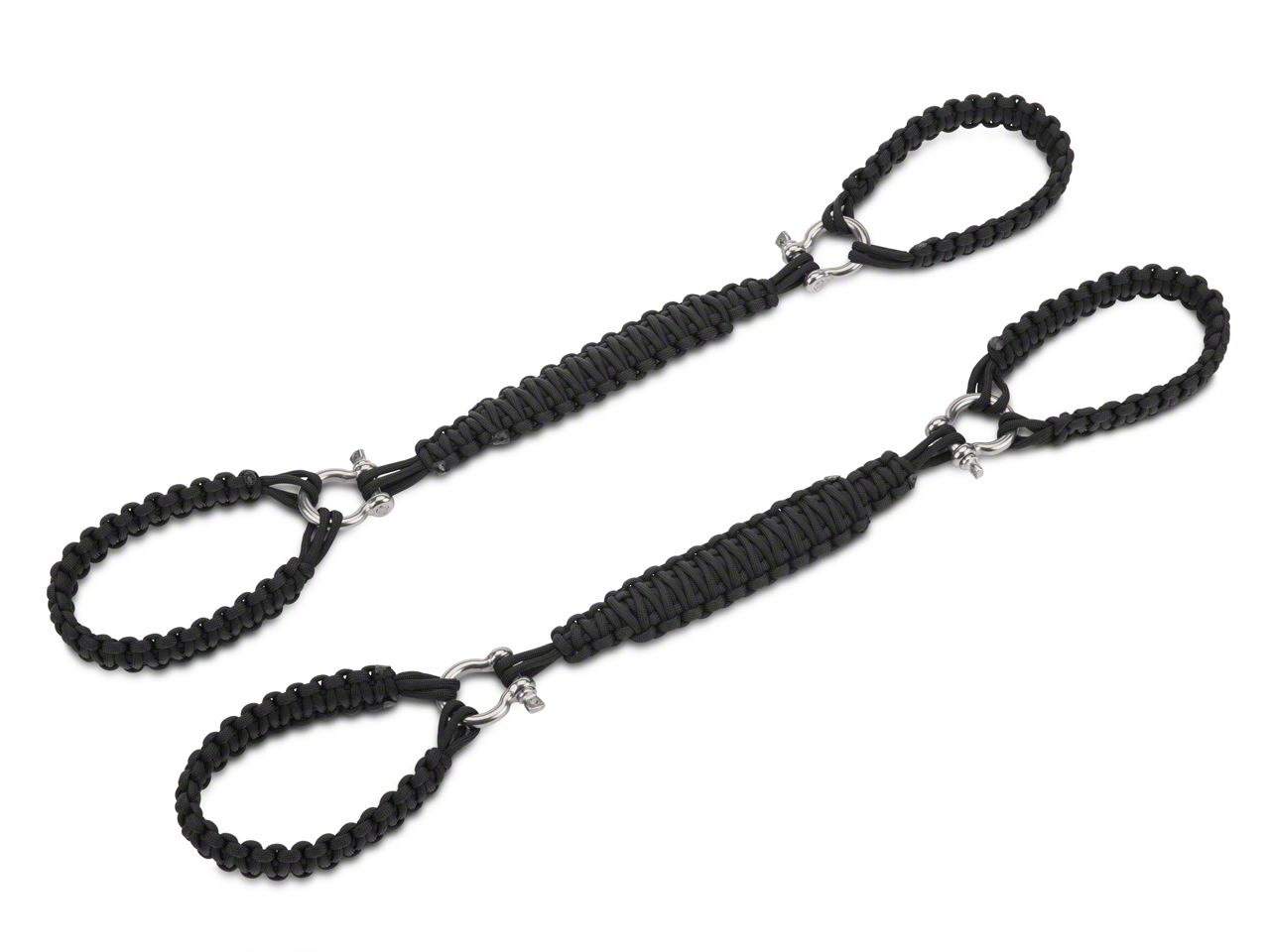 RedRock Jeep Wrangler Front Rollbar Paracord Grab Handles with D
