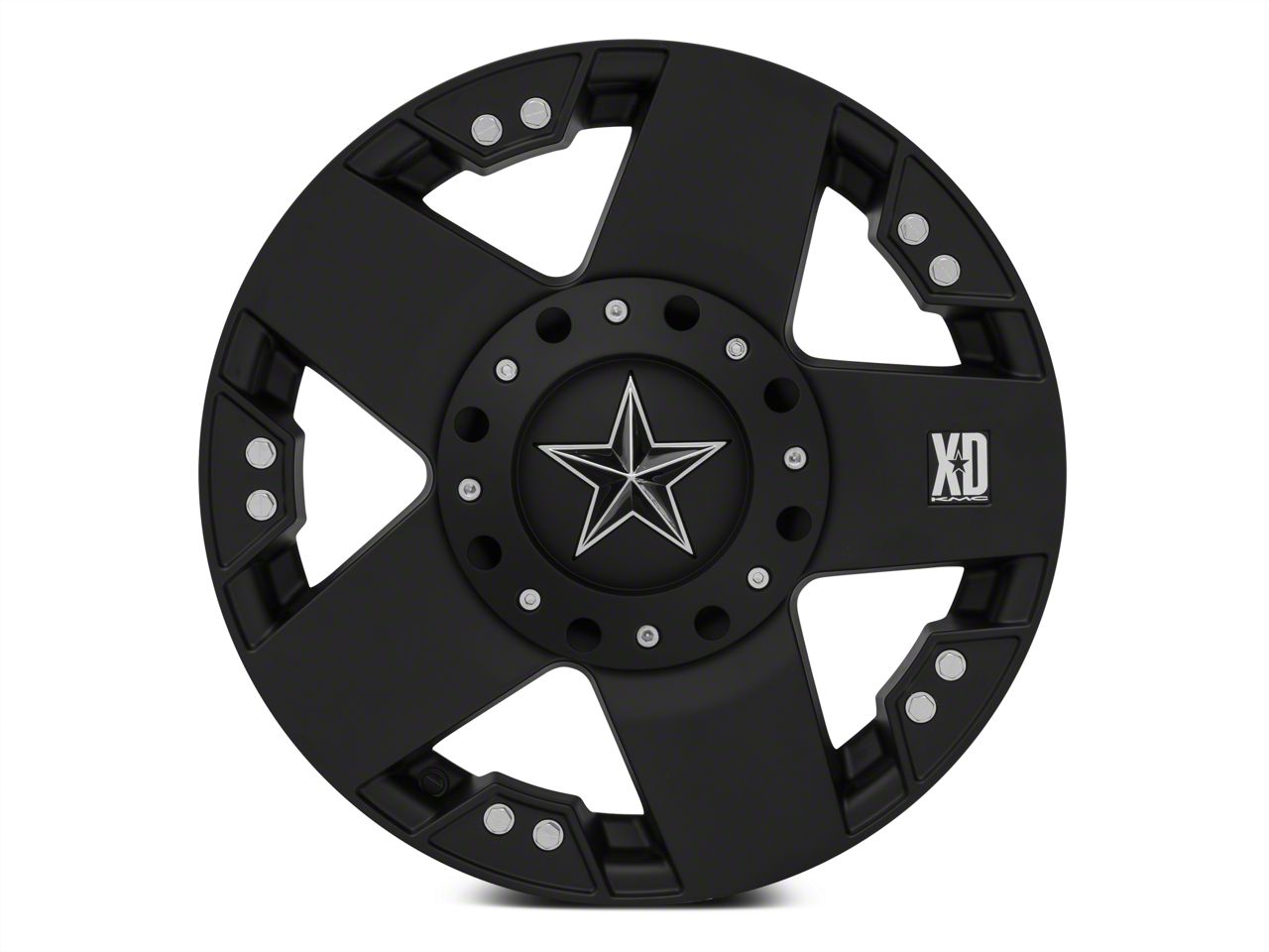 完成品 XD Jeep Gladiator Rockstar Matte Black Wheel; 17x8; 10mm 洋楽