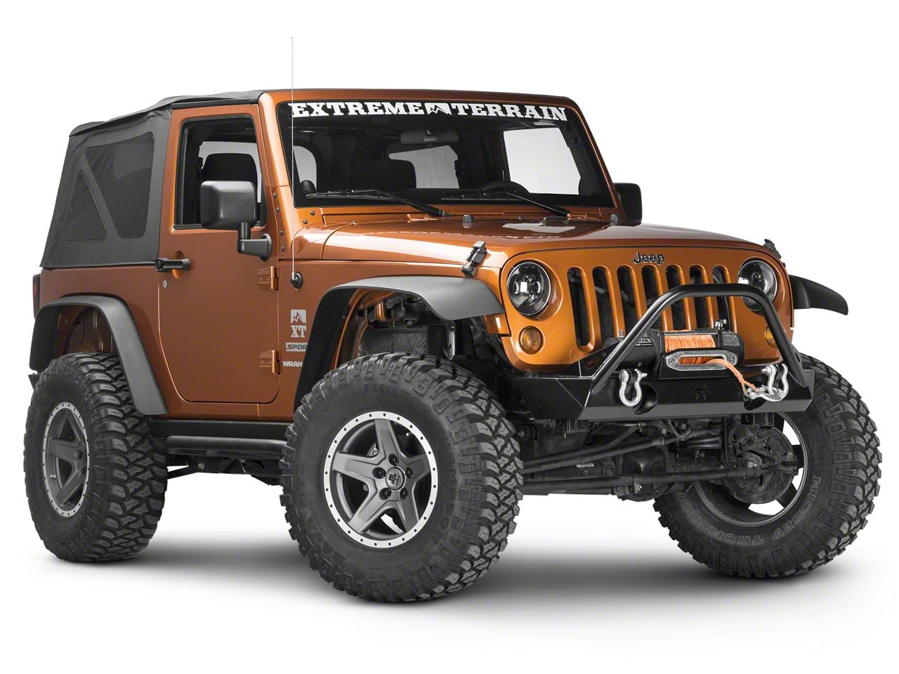 Poison Spyder Jeep Wrangler Brawler Lite Front Bumper with Brawler
