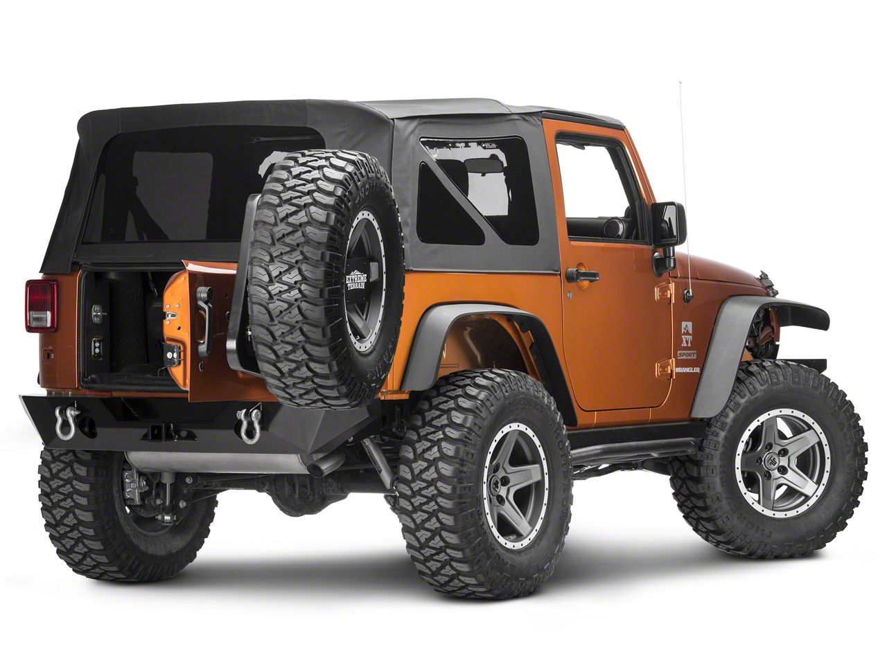 Poison Spyder Jeep Wrangler RockBrawler II Rear Bumper with Tire
