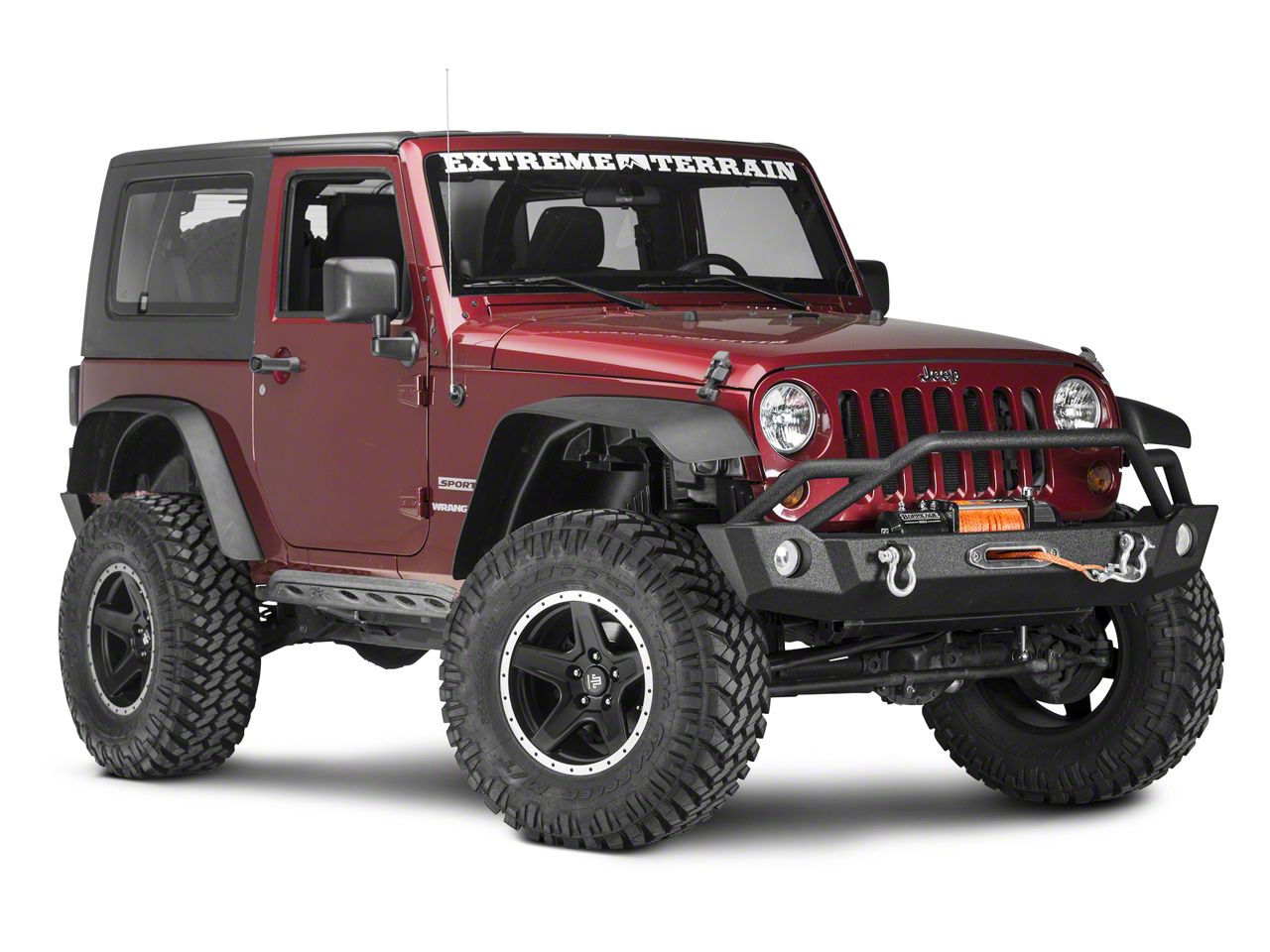 Poison Spyder Jeep Wrangler Frame Mounted Rocker Knockers - Bare