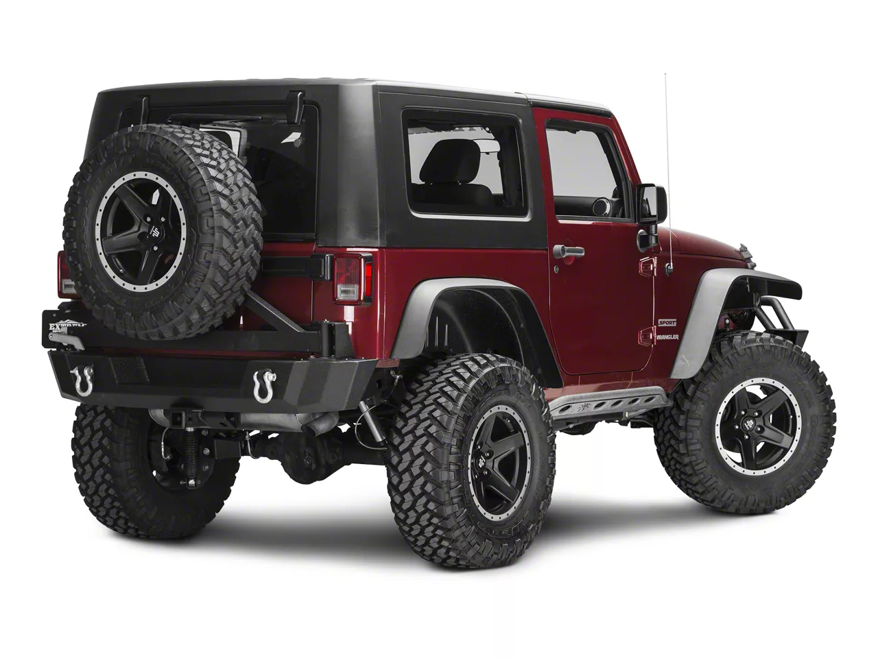 Poison Spyder Jeep Wrangler Frame Mounted Rocker Knockers - Bare