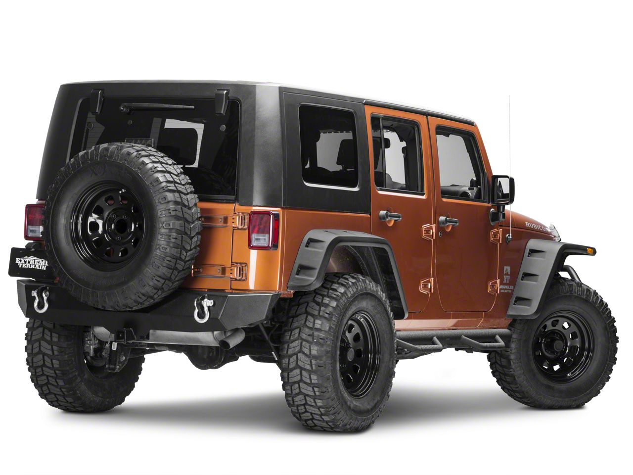 Smittybilt Jeep Wrangler Nerf Side Step Bars; Textured Black J0764