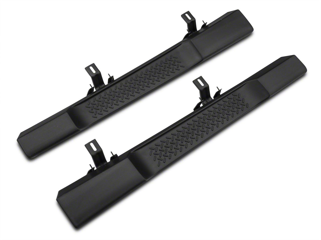 Mopar Jeep Wrangler Factory Style Molded Side Step Bars; Black